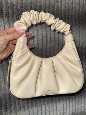 JW PEI NEW Cream Ruched Handle Women's Shoulder Bag